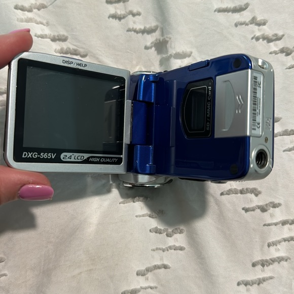 DXG 565V 5.1MP Digital Video Movie Camera  - Blue Vintage untested - Picture 5 of 11